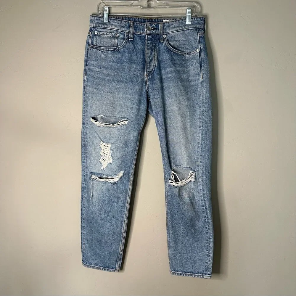 Rag & Bone | 25 Rosa Mid-Rise Boyfriend Denim Jean - Bristol - Picture 2 of 9
